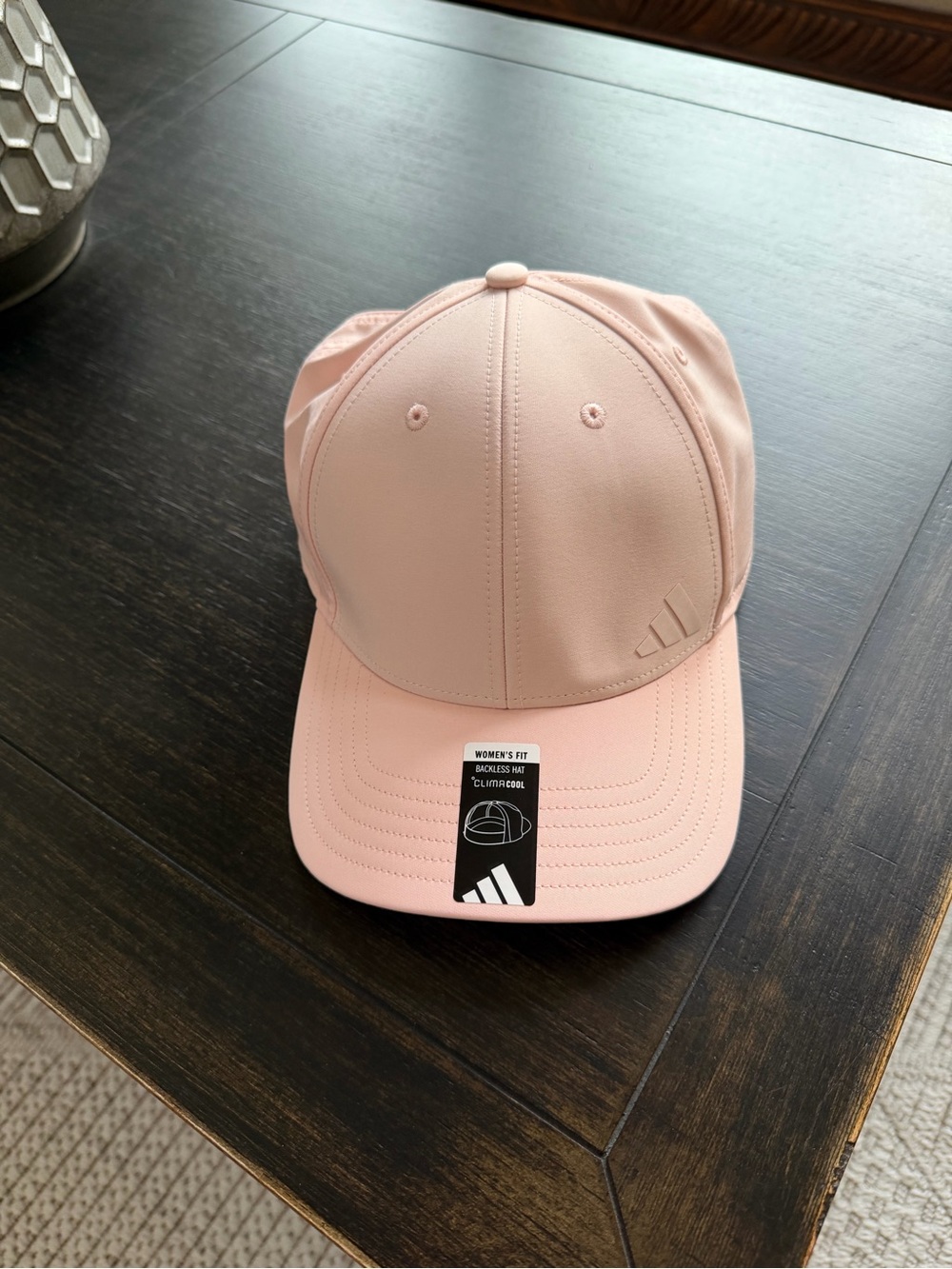 adidas Women's Fit Backless Hat with Climacool technology, color: ligth peach.